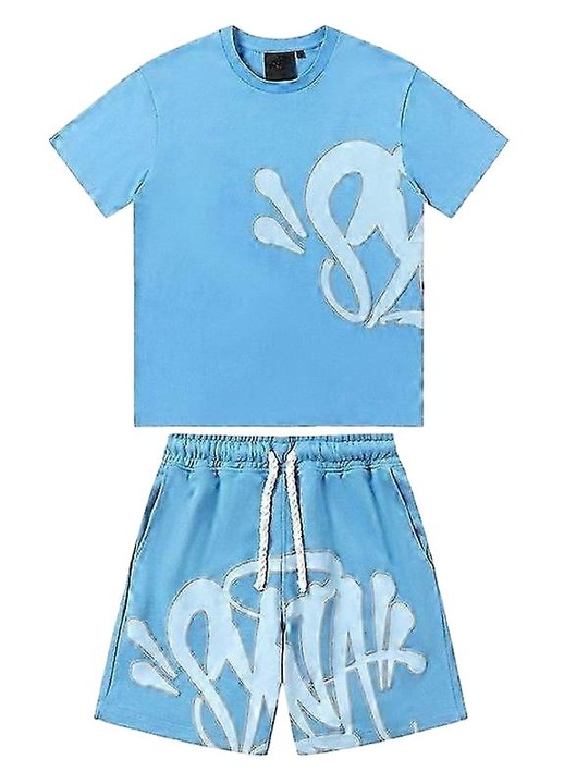 Női sportruha, szatén, kék