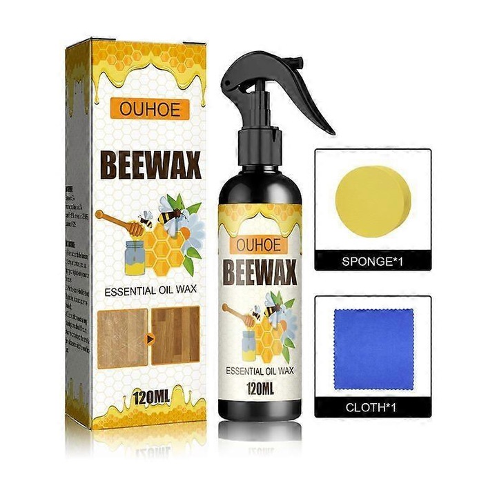 Spray cu ceara de albine pentru ingrijirea mobilei, Ouhoe, 120ml