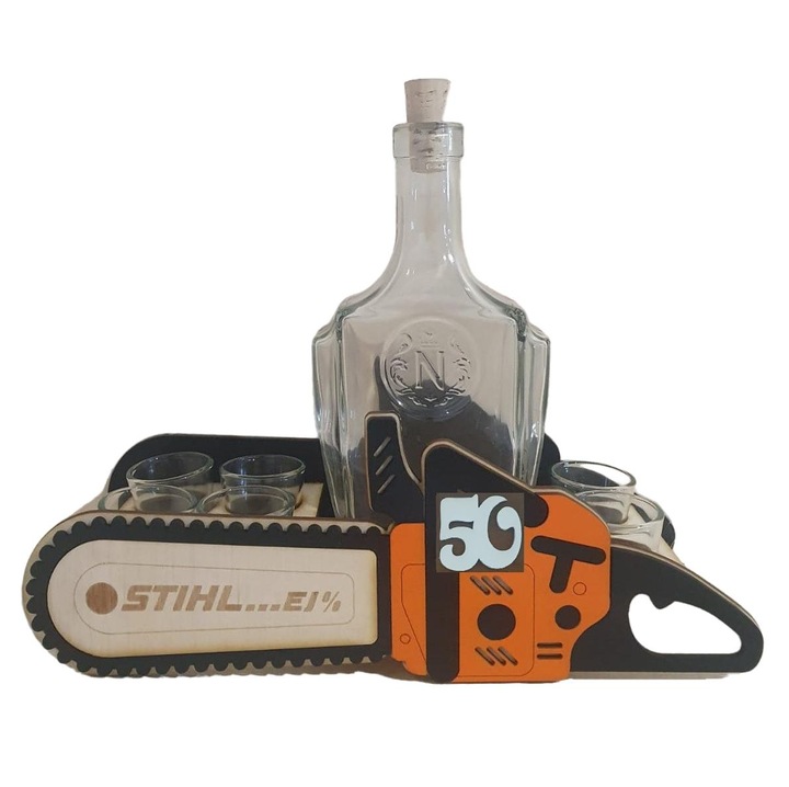 Set carafa pentru aniversarea de 50 de ani, Multicolor