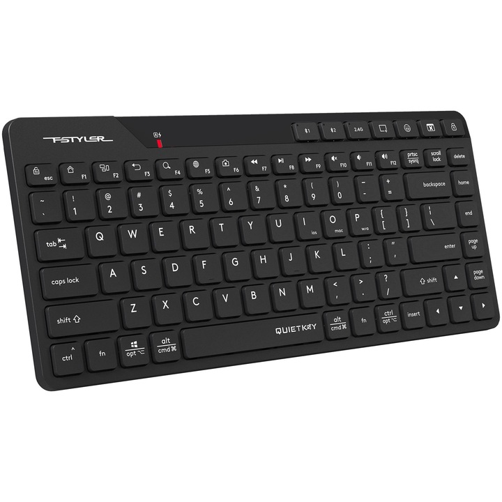 Безжична клавиатура A4TECH Fstyler FBK26C AS, Черен, Wireless