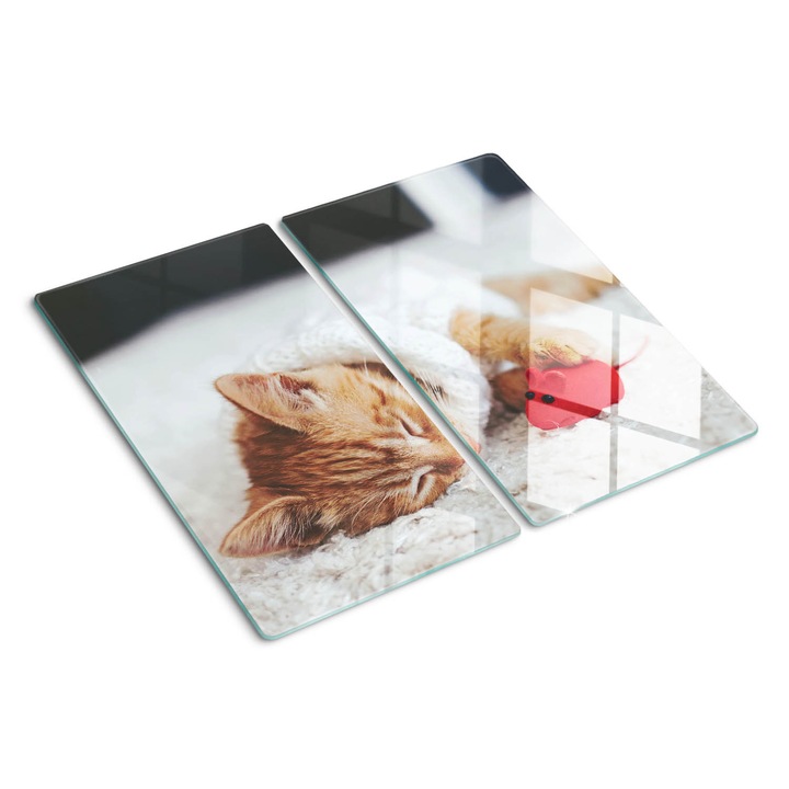 Tocatoare de bucatarie, Tulup, Dulce Kitty, Albastru, 2x30x52 cm, 010010520010000034440