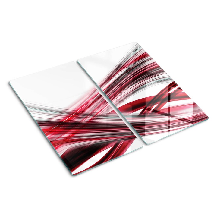 Tocatoare de bucatarie, Tulup, Linii abstracte, Negru, 2x30x52 cm, 010010520010000000033