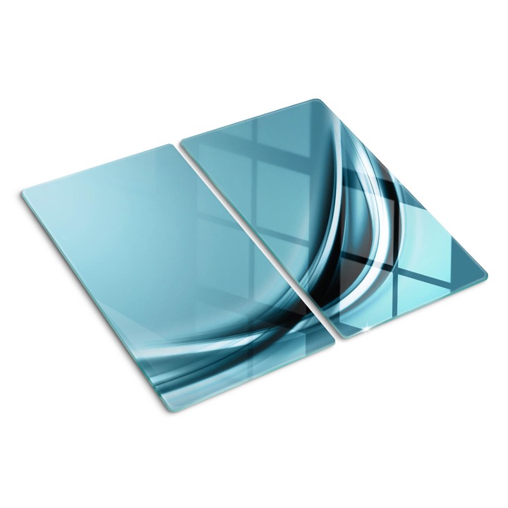 Tocatoare de bucatarie, Tulup, Abstractia albastra, Albastru, 2x30x52 cm, 010010520010000049853