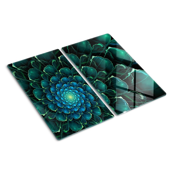 Tocatoare de bucatarie, Tulup, Floare in spirala, Negru, 2x30x52 cm, 010010520010000030916