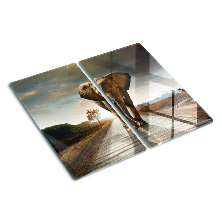 Tocatoare de bucatarie, Tulup, Elefant, Negru, 2x30x52 cm, 010010520010000035139