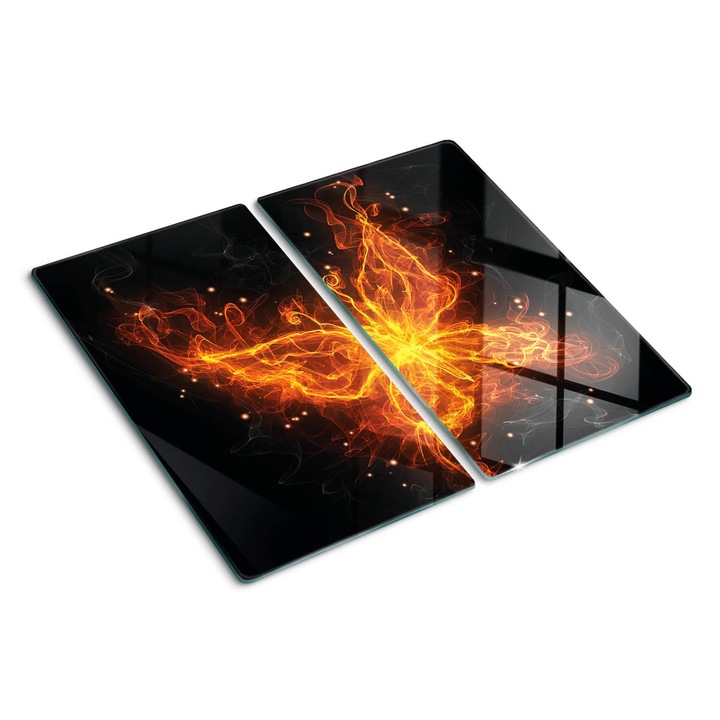 Tocatoare de bucatarie, Tulup, Fluture de foc, Negru, 2x30x52 cm, 010010520010000034388