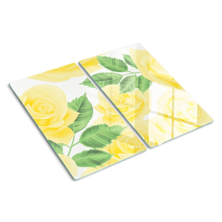 Tocatoare de bucatarie, Tulup, Trandafiri Galbeni, Galben, 2x30x52 cm, 010010520010000049904