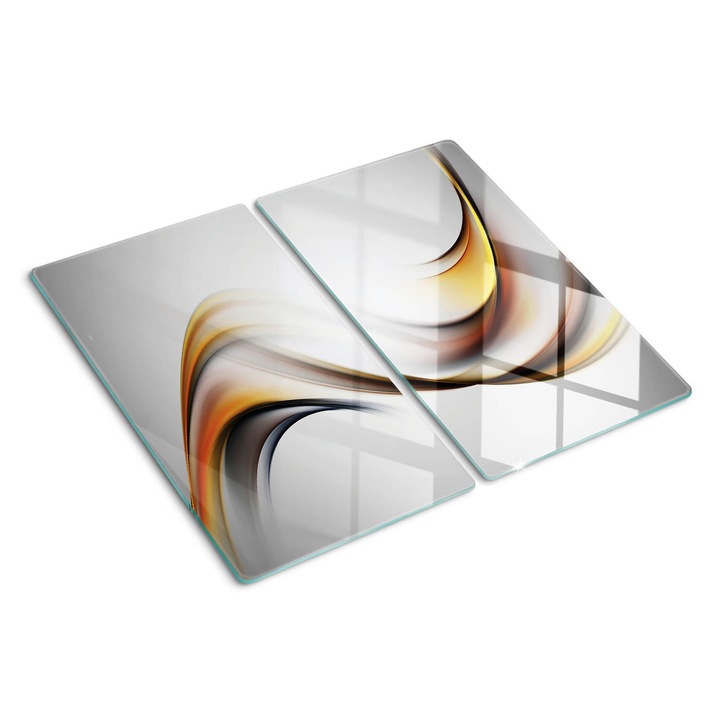 Tocatoare de bucatarie, Tulup, Val abstract, Violet, 2x30x52 cm, 010010520010000049837