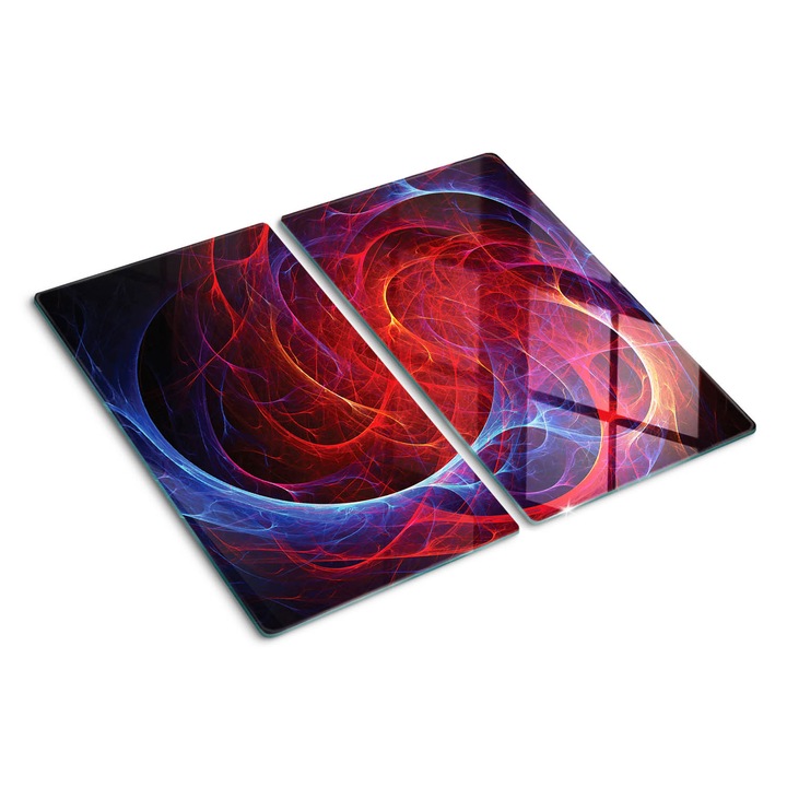 Tocatoare de bucatarie, Tulup, Arta fractala, Negru, 2x30x52 cm, 010010520010000049866