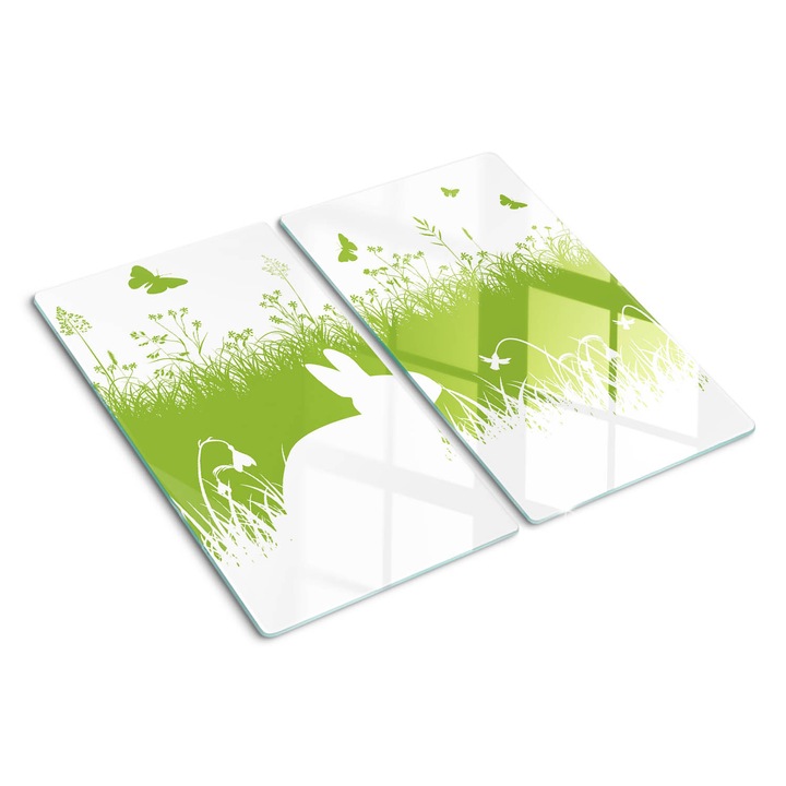 Tocatoare de bucatarie, Tulup, Iepurasul de Paste, Verde, 2x30x52 cm, 010010520010000034556