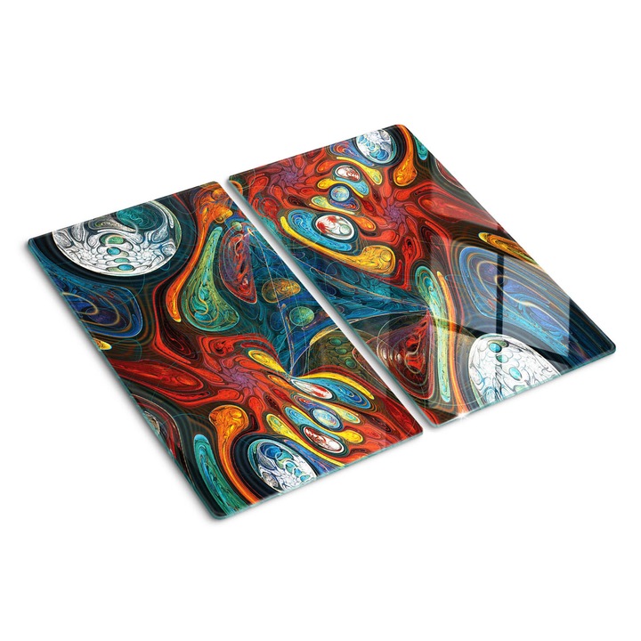 Tocatoare de bucatarie, Tulup, Forma abstracta, Negru, 2x30x52 cm, 010010520010000049855