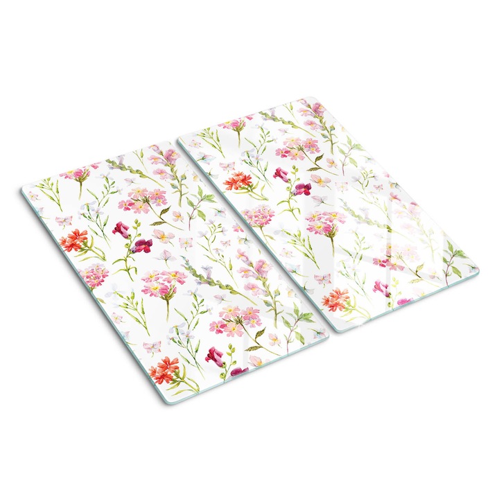 Tocatoare de bucatarie, Tulup, Flori, Verde, 2x30x52 cm, 010010520010000049967