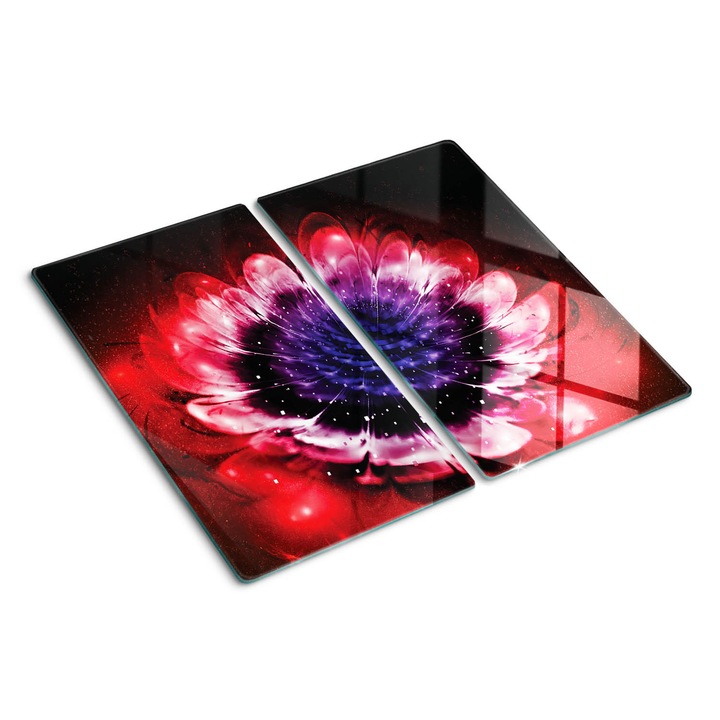 Tocatoare de bucatarie, Tulup, Floare abstracta, Negru, 2x30x52 cm, 010010520010000049888