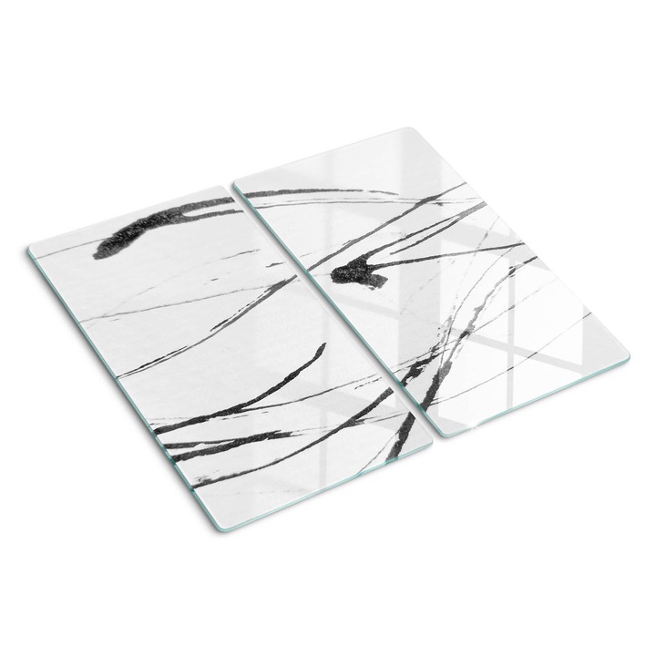 Tocatoare de bucatarie, Tulup, Abstractia 2, Negru, 2x30x52 cm, 010010520010000050029