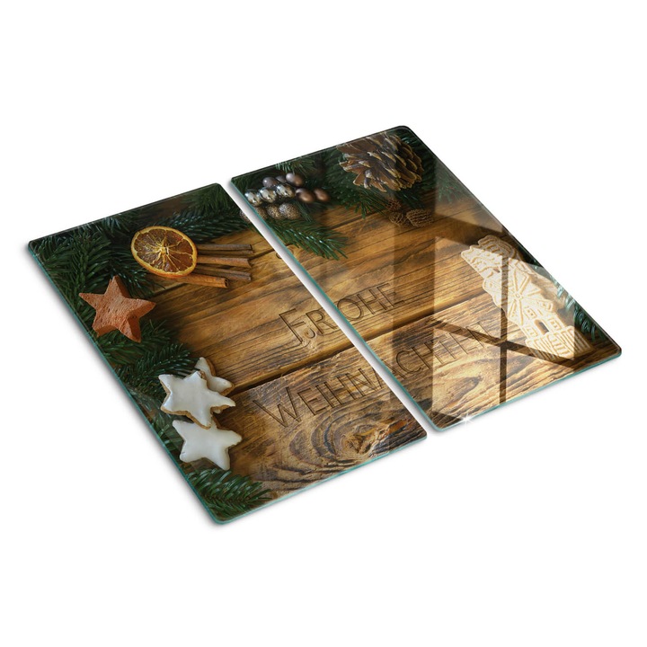 Tocatoare de bucatarie, Tulup, Craciun fericit, Negru, 2x30x52 cm, 010010520010000050090