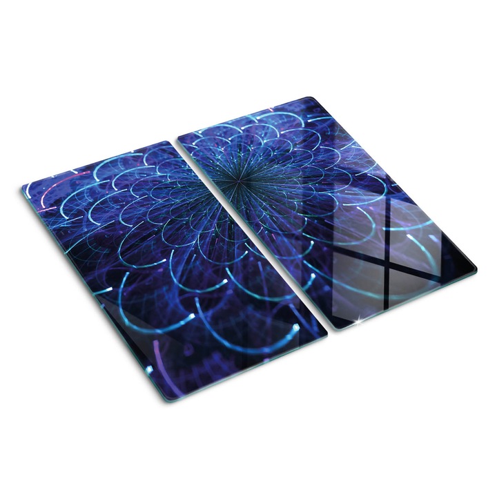 Tocatoare de bucatarie, Tulup, Floare stralucitoare, Negru, 2x30x52 cm, 010010520010000049976