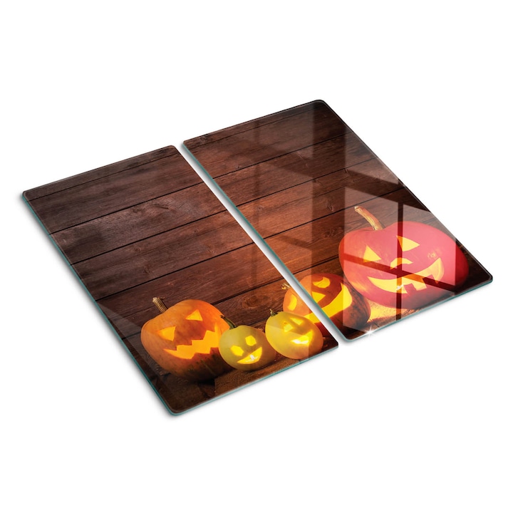 Tocatoare de bucatarie, Tulup, Dovleci de Halloween, Negru, 2x30x52 cm, 010010520010000050054
