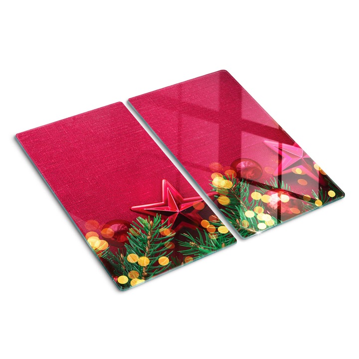 Tocatoare de bucatarie, Tulup, Craciun, Roz, 2x30x52 cm, 010010520010000050085