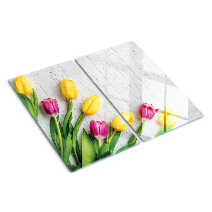 Tocatoare de bucatarie, Tulup, Lalele Galbene, Maro, 2x30x52 cm, 010010520010000035069