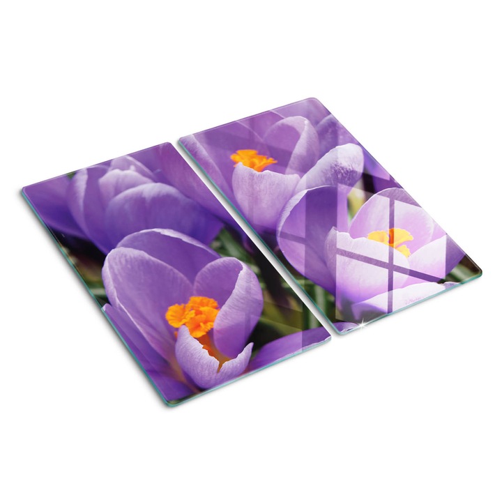 Tocatoare de bucatarie, Tulup, Crocusuri violete, Violet, 2x30x52 cm, 010010520010000050303