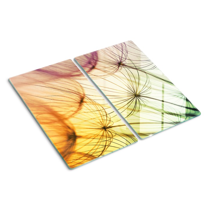 Tocatoare de bucatarie, Tulup, Papadie colorata, Verde, 2x30x52 cm, 010010520010000035182