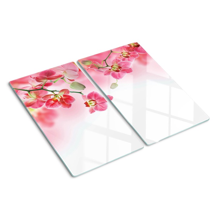 Tocatoare de bucatarie, Tulup, Orhidee tropicale, Rosu, 2x30x52 cm, 010010520010000034206