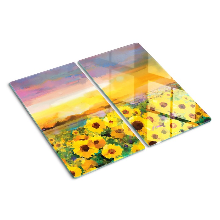 Tocatoare de bucatarie, Tulup, Camp de floarea soarelui, Galben, 2x30x52 cm, 010010520010000034547