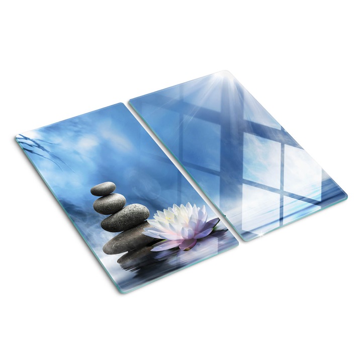 Tocatoare de bucatarie, Tulup, Pietre Zen, Albastru, 2x30x52 cm, 010010520010000034320