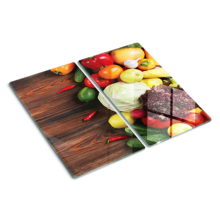 Tocatoare de bucatarie, Tulup, Lemn de Legume, Negru, 2x30x52 cm, 010010520010000010264