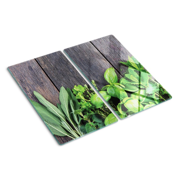 Tocatoare de bucatarie, Tulup, Ierburi Lemn de menta, Negru, 2x30x52 cm, 010010520010000050389