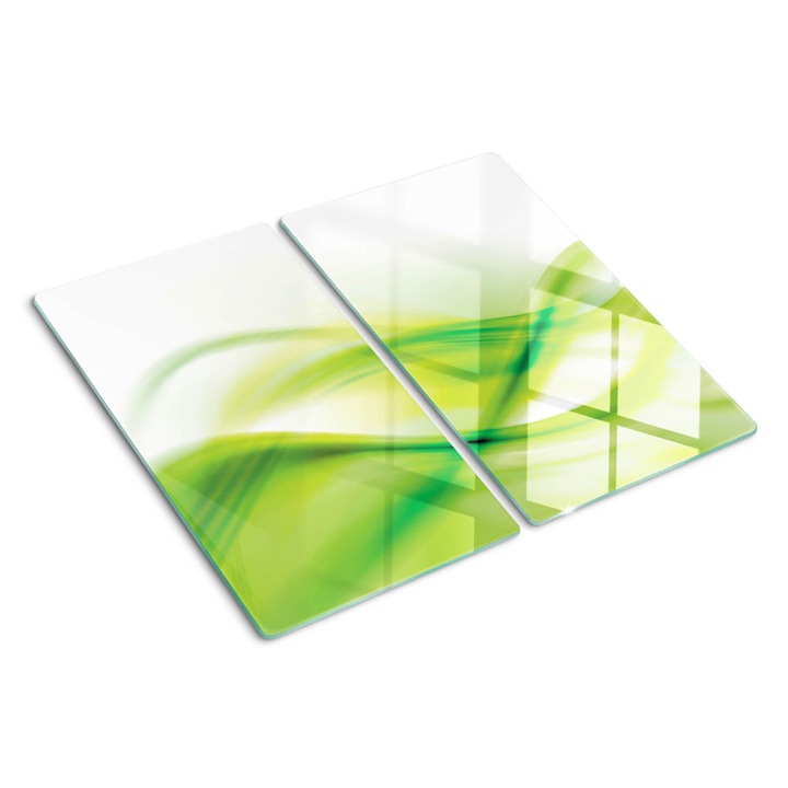 Tocatoare de bucatarie, Tulup, Abstractia verde, Verde, 2x30x52 cm, 010010520010000050035