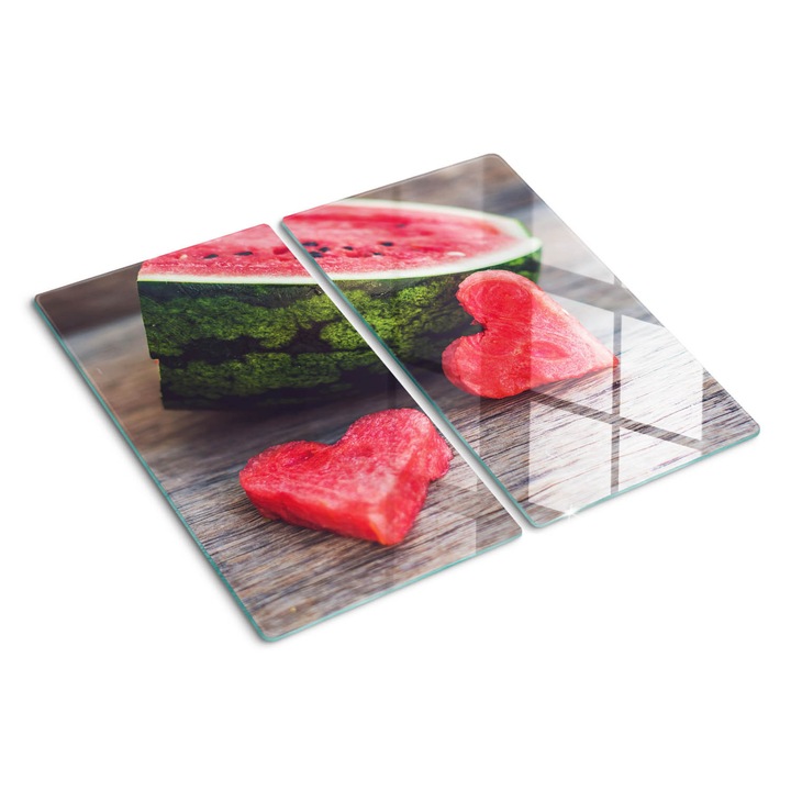 Tocatoare de bucatarie, Tulup, Inima de pepene verde, Rosu, 2x30x52 cm, 010010520010000050517