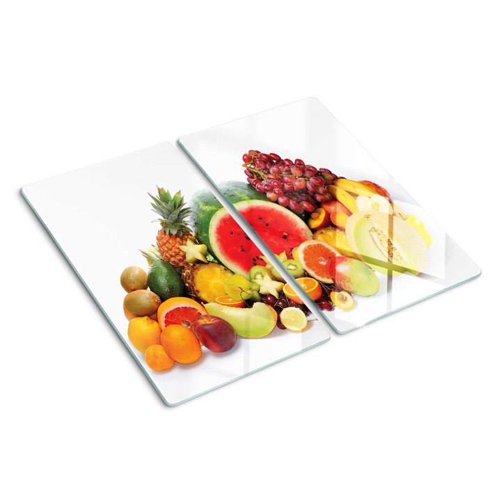 Tocatoare de bucatarie, Tulup, Fructe, Rosu, 2x30x52 cm, 010010520010000050491