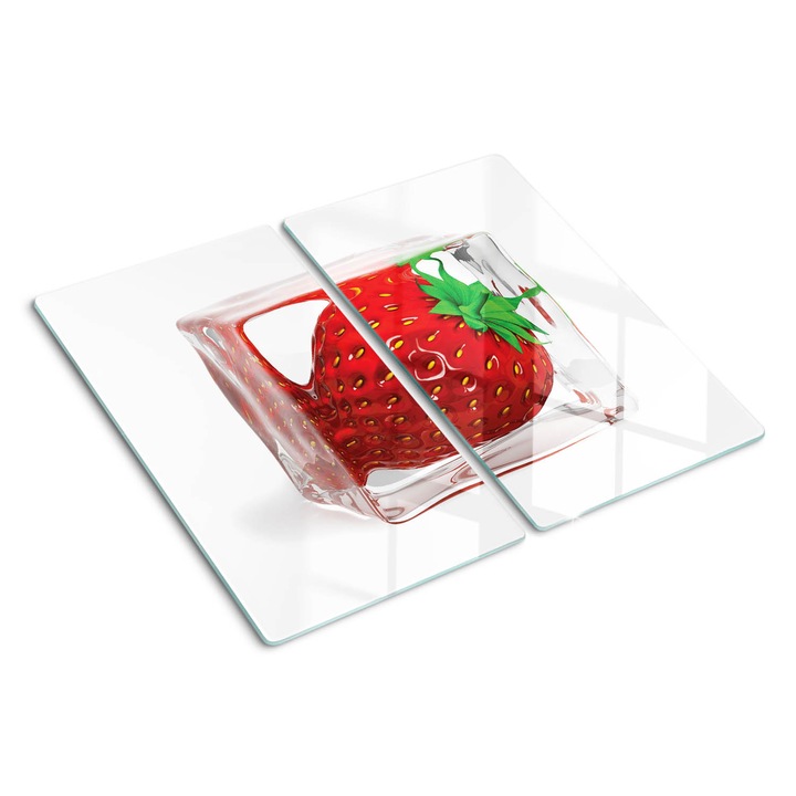 Tocatoare de bucatarie, Tulup, Gheata de Capsuni, Rosu, 2x30x52 cm, 010010520010000050509