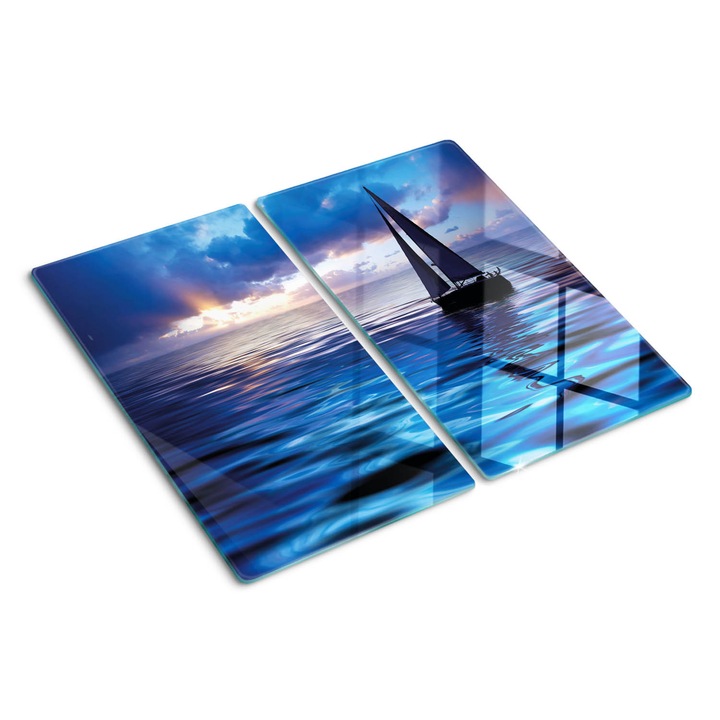 Tocatoare de bucatarie, Tulup, Yacht Sea, Albastru, 2x30x52 cm, 010010520010000050602