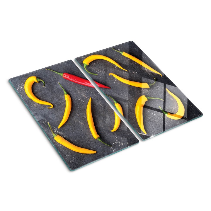 Tocatoare de bucatarie, Tulup, Ardei iute, Negru, 2x30x52 cm, 010010520010000050519