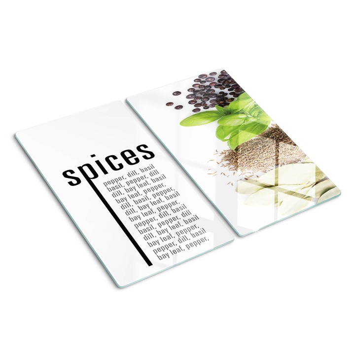 Tocatoare de bucatarie, Tulup, Condimente, Verde, 2x30x52 cm, 010010520010000050560