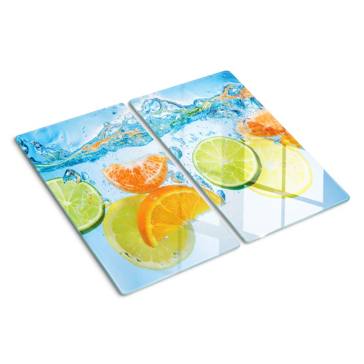 Tocatoare de bucatarie, Tulup, Citrus Splash, Albastru, 2x30x52 cm, 010010520010000050349