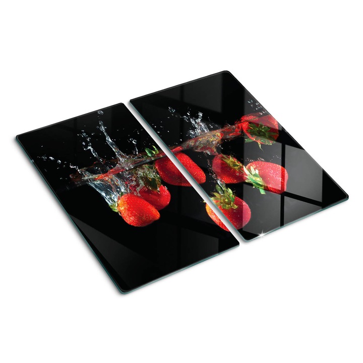 Tocatoare de bucatarie, Tulup, Apa de capsuni, Negru, 2x30x52 cm, 010010520010000050403