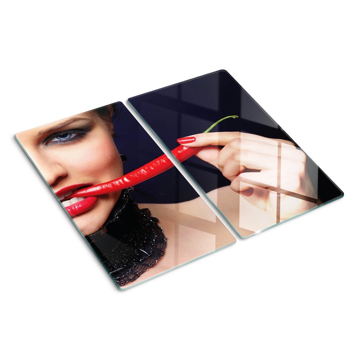 Tocatoare de bucatarie, Tulup, Femeia chili, Negru, 2x30x52 cm, 010010520010000004793