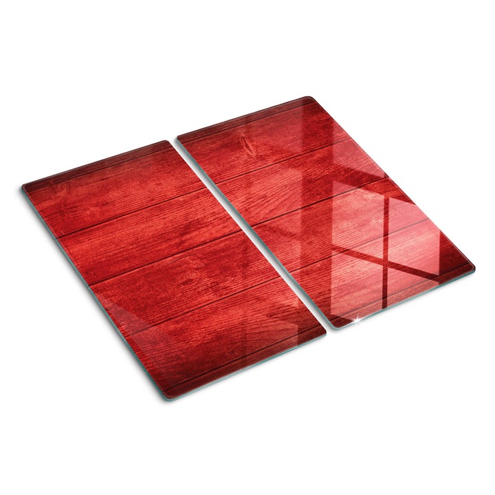 Tocatoare de bucatarie, Tulup, Scanduri de lemn, Rosu, 2x30x52 cm, 010010520010000050648