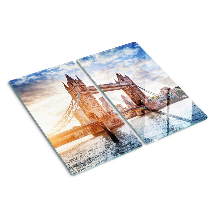 Tocatoare de bucatarie, Tulup, Tower Bridge Londra, Albastru, 2x30x52 cm, 010010520010000050749