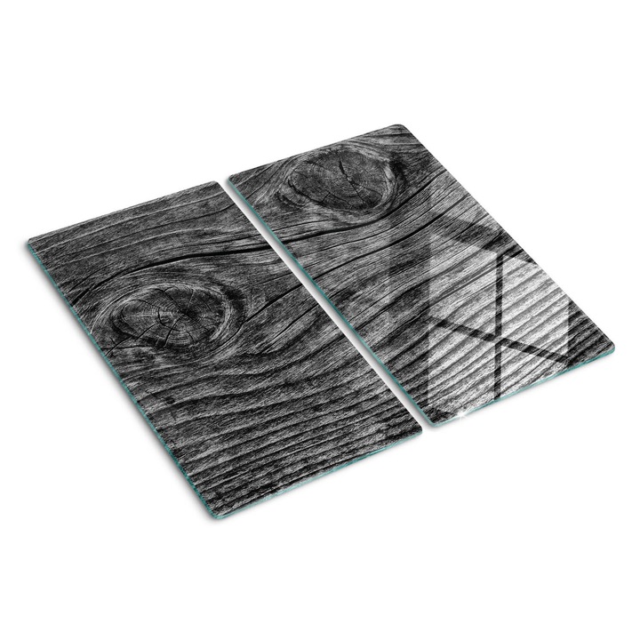 Tocatoare de bucatarie, Tulup, Lemn Negru, Negru, 2x30x52 cm, 010010520010000050689