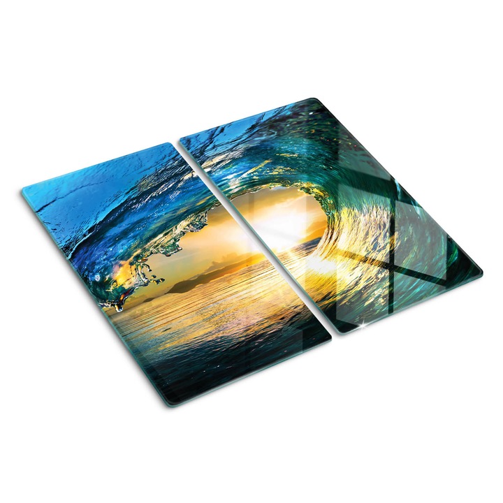 Tocatoare de bucatarie, Tulup, Valul Oceanului, Negru, 2x30x52 cm, 010010520010000000021