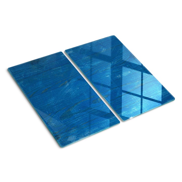 Tocatoare de bucatarie, Tulup, Scanduri de lemn, Albastru, 2x30x52 cm, 010010520010000050675