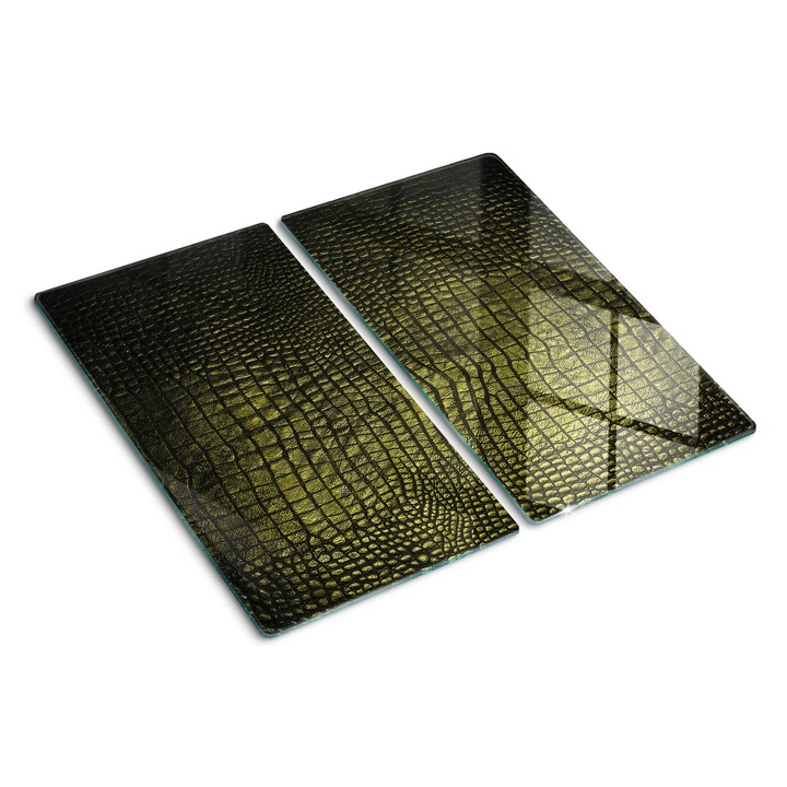 Tocatoare de bucatarie, Tulup, Piele de crocodil, Negru, 2x30x52 cm, 010010520010000050719