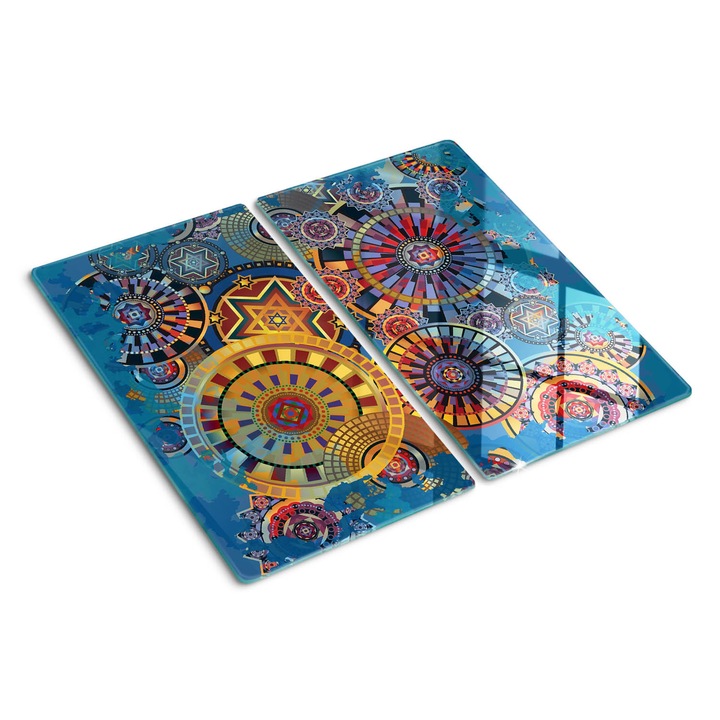 Tocatoare de bucatarie, Tulup, Modele geometrice, Negru, 2x30x52 cm, 010010520010000049952