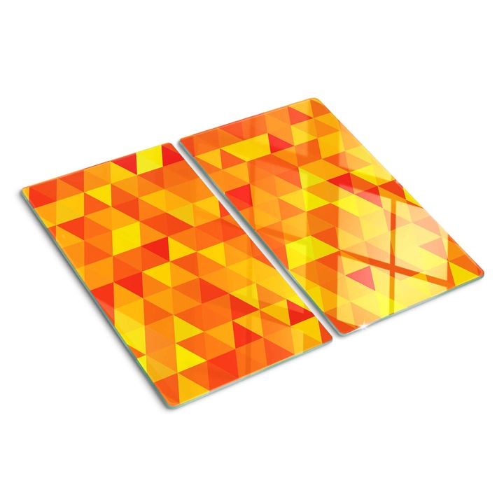 Tocatoare de bucatarie, Tulup, Triunghiuri, Galben, 2x30x52 cm, 010010520010000049969