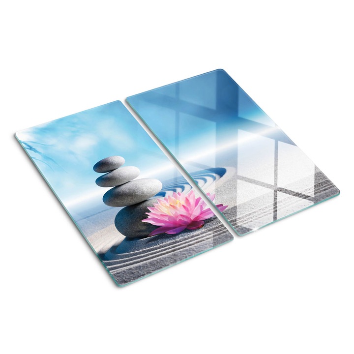 Tocatoare de bucatarie, Tulup, Pietre Zen, Albastru, 2x30x52 cm, 010010520010000034351