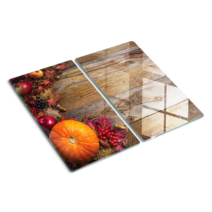 Tocatoare de bucatarie, Tulup, Frunze de dovleac, Negru, 2x30x52 cm, 010010520010000050453